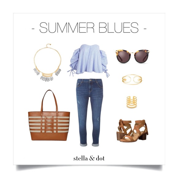 NWOT Stella & Dot Valencia Tote - Picture 5 of 8